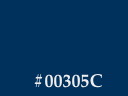 Color swatch of #00305C.